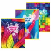 Тетрадь А4, 96 л., STAFF «Basic» скоба, клетка, офсет №2 ЭКОНОМ, обложка картон, «Настроение», 404068