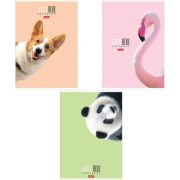 Тетрадь А4 96 л. HATBER скоба, клетка, матовая ламинация, «Кто здесь?» (микс), 066192, 96Т4лВ1