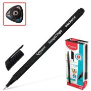 Ручка капиллярная (линер) MAPED (Франция) «Graph' Peps», ЧЕРНАЯ, трехгранная, корпус черный, линия письма 0,4 мм, 749111