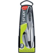 119430 STUDY Циркуль, эргоном., с мех. карандашом 0,5мм, в пласти. футляре, в компл. пенал с 10 доп