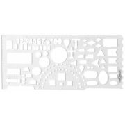 Линейка офицерская морская INFORMAT 20 см пластик прозрач.