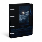 Тетрадь со см. блоком 120 л. А4 кл. на кольцах LOREX NIGHT SHIFT мел. карт., soft touch