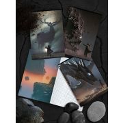 Тетрадь 80 л. А4 кл. скреп. LOREX DEMONS INSIDE офс. мел. карт., soft touch