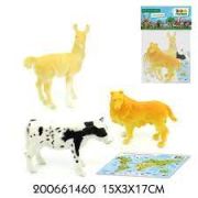 178433 Игровой набор «Домашние животные», 3шт., с картой обитания (200661460)