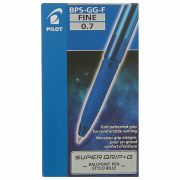 Ручка шариковая масляная с грипом PILOT «Super Grip G», СИНЯЯ, узел 0,7 мм, линия письма 0,22 мм, BP