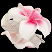 Заколка краб лапка с цветами