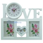 Часы мультирамка бел H-167