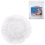 Насадка МОП круглая д/швабры крепление липучка, микрофибра ЛАЙМА 601487