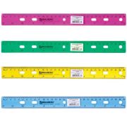 Линейка 30 см, пластик., тонированная 210291