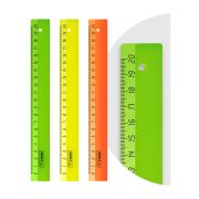 Линейка 20см, флуоресцентная ЛН11