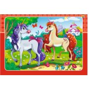 Пазл-рамка 12 элем. Чудесные единороги 15х21см, П-3178