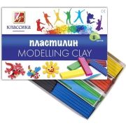 Пластилин классический ЛУЧ «Классика», 8 цветов, 160 г, со стеком, картонная упаковка, 12С 867-08