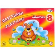 Пластилин «Мультики» 8цв., 160г со стеком, Гамма 280016