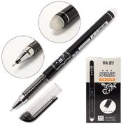 Ручка гелевая со стираемыми чернилами автомат.,черн.0,5мм, KWELT