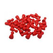 Фишка деревянная красная, 2,5 см, для настольных игр