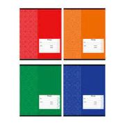 Тетрадь А5  12л « БиДжи » линия Однотонный узор (ассорти), на скобе, обложка - мелованный картон, 4 дизайна