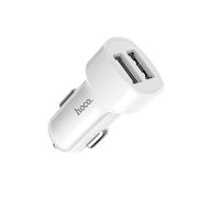 АЗУ 2 USB HOCO, Z2A, пластик, цвет: белый