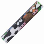 Линейка 3D, 30 см, BRAUBERG, объемная, «Коровы», европодвес, 210584