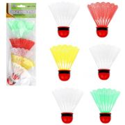 636087 Воланы 6 штук цветные тяжелые, пакет