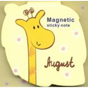 Блок для записи с липким слоем на магните T-SHIRT, размер 6,9 х 7 см, 60 листов, флуоресцентный с рисунком, плотность бумаги 75 г/м2, ОПП-упаковка