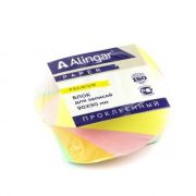 Блок бумажный для записей Alingar, 9*9*4,5,  цветной (витой проклееный)