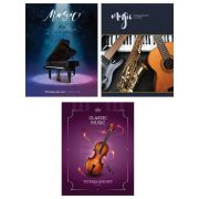 Тетрадь для нот 12л А4 на скрепке ArtSpace 22226