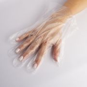 Перчатки одноразовые, полиэтиленовые , Alingar, размер «L», 50 пар (100 шт.), удлиненный манжет, отверстие для подвеса