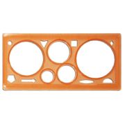 Линейка пластиковая Alingar,  Спирограф