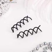 Шпилька-спираль для волос чёрная 1261729