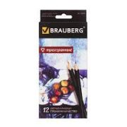 Карандаши цветные BRAUBERG «Artist Line»12 цв. премиум