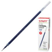 Стержень гелевый STAFF «Basic», 135 мм, СИНИЙ, игольчатый узел 0,5 мм, линия письма 0,35 мм, 170228