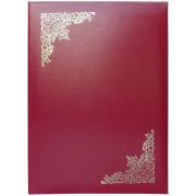 Папка адресная Виньетка бумвинил бордовый 160237