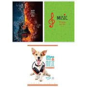 Тетрадь для нот 16л А4 на скрепке 15083