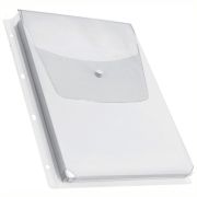 Папка-файл перфорированная А4 объёмнаяс кнопкой до200л.,0,18мм,2308