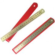 Линейка металлическая 20см в чехле SS20