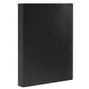 Папка 40 вклад, STAFF эконом, чёрная, 0,5мм,