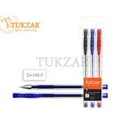 Набор гелевых ручек « Tukzar » TZ142 3цвета прозрачный корпус и колпачек