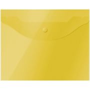 Папка-конверт на кнопке А5 OfficeSpace 150мкм жёлтая, 267528
