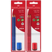 Набор карандашей ч/г Faber-Castell «Grip 2001», 2шт.+точилка, заточен., блистер