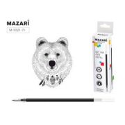 Стержень гелевый, ЧЕРНЫЙ, пулевидный пиш.узел 0.5мм, длина 130 мм, д/ручек: М-5301-5303,М-5310-5312,М-5335-5338,М-5501-5505,М-5510-5521,М-5523-5526,М-5531,М-5532,М-5544-5546,М-5727,М-5728,М-7494-7498,М-7502-7507,М-7511-7514, картонная упаковка