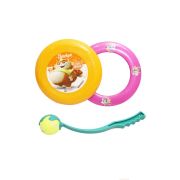 НС №1ПОНЧИК ИГРУШКА НАБОР ИГРОВОЙ №1  МИЛЕДИ  (КОЛЬЦО+ФРИСБИ+БРОСАТЕЛЬ С МЯЧОМ) ЛИЦЕНЗИЯ 44 КОТЕНКА в кор.15шт