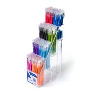 Гелевая ручка Alingar 8 цв., 0,5 мм., треугольный корпус, ассорти, пластиковый стенд