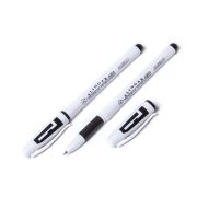 Ручка гелевая, черная, 0,55 мм,  «Sample», резиновый грип