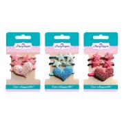 Набор резинок для волос «Созвездие» 3 шт., 5,5*4,5 см., 2,5*2,5 см., в ассорт