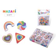 Набор ластиков RAINBOW, термопластичная резина, фигурные, 4 шт, 4 дизайна, ОПП- упаковка / картонный дисплей