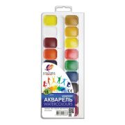 Краски акварельные ЛУЧ «Классика», 18 цветов, медовые, без кисти, пластиковая коробка, 19С1292-08