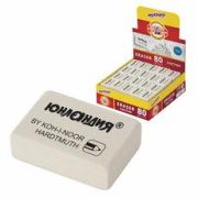 Ластик ЮНЛАНДИЯ (KOH-I-NOOR EXCLUSIVE) 300/80, 26х18,5х8 мм, белый, прямоугольный, 228697, 0300080052KD