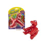 1TOY Супер Стрейчеры Стикизавр, тянущаяся игрушка, блистер, 11 см, красный