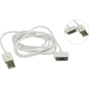Кабель SMART BUY для IPhone 4/4S, USB 2.0 - 30-pin, белый, 1.2 м.  (1/500)
