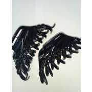 Заколка 1шт краб стразы